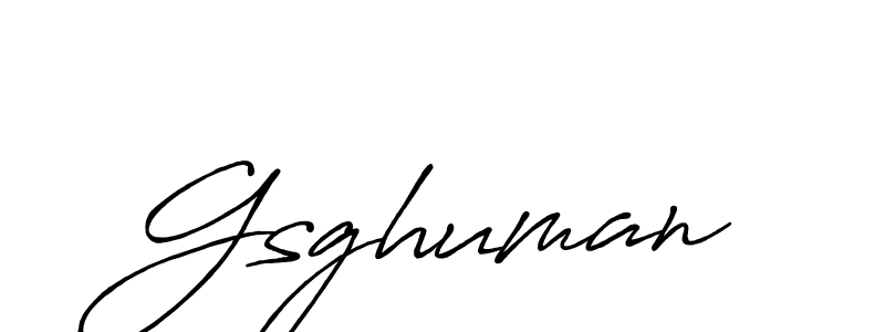 How to make Gsghuman signature? Antro_Vectra_Bolder is a professional autograph style. Create handwritten signature for Gsghuman name. Gsghuman signature style 7 images and pictures png