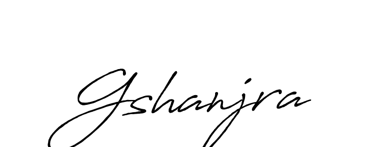 The best way (Antro_Vectra_Bolder) to make a short signature is to pick only two or three words in your name. The name Gshanjra include a total of six letters. For converting this name. Gshanjra signature style 7 images and pictures png