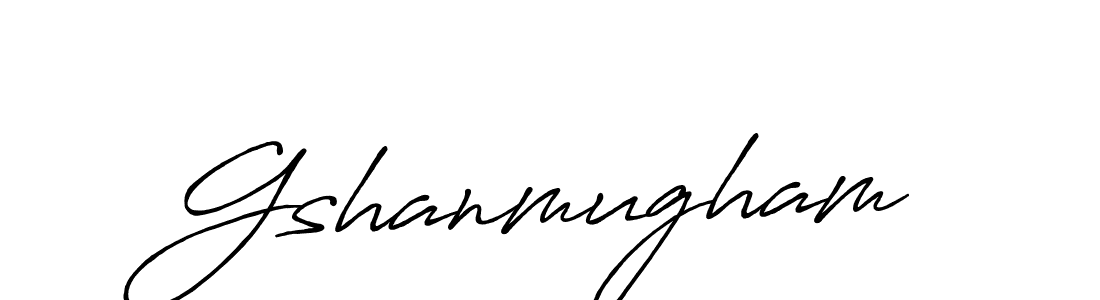 Also we have Gshanmugham name is the best signature style. Create professional handwritten signature collection using Antro_Vectra_Bolder autograph style. Gshanmugham signature style 7 images and pictures png