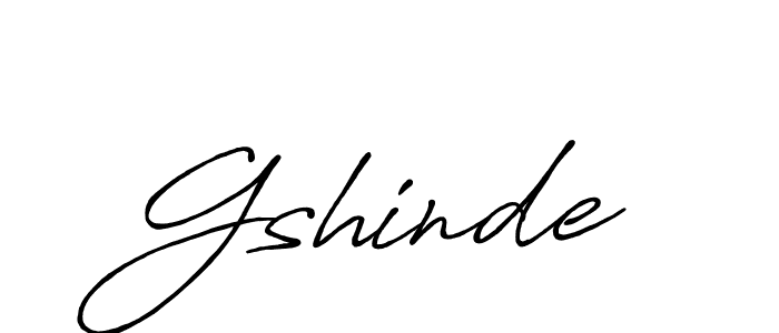 Create a beautiful signature design for name Gshinde. With this signature (Antro_Vectra_Bolder) fonts, you can make a handwritten signature for free. Gshinde signature style 7 images and pictures png