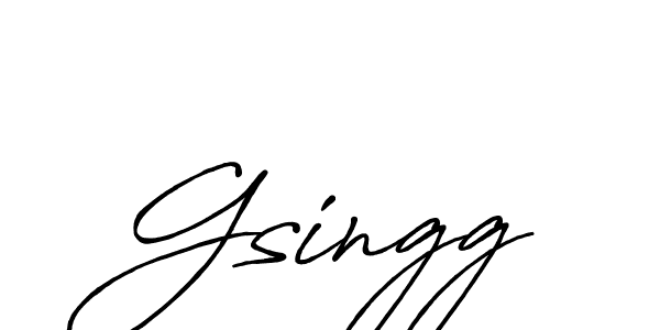 Also we have Gsingg name is the best signature style. Create professional handwritten signature collection using Antro_Vectra_Bolder autograph style. Gsingg signature style 7 images and pictures png