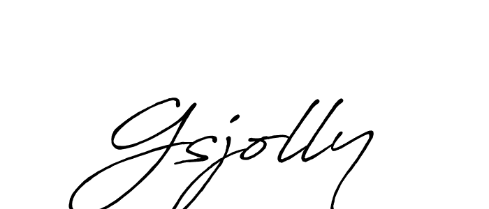 Design your own signature with our free online signature maker. With this signature software, you can create a handwritten (Antro_Vectra_Bolder) signature for name Gsjolly. Gsjolly signature style 7 images and pictures png