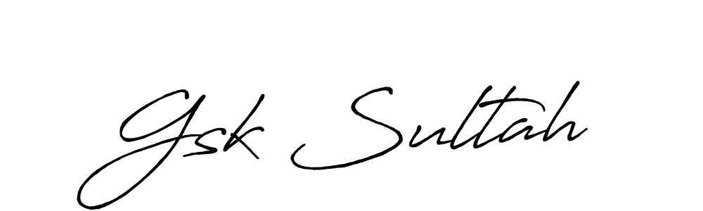 Best and Professional Signature Style for Gsk Sultah. Antro_Vectra_Bolder Best Signature Style Collection. Gsk Sultah signature style 7 images and pictures png