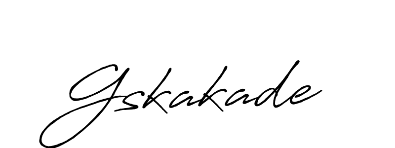 Design your own signature with our free online signature maker. With this signature software, you can create a handwritten (Antro_Vectra_Bolder) signature for name Gskakade. Gskakade signature style 7 images and pictures png