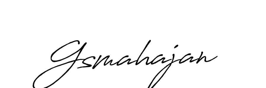 Design your own signature with our free online signature maker. With this signature software, you can create a handwritten (Antro_Vectra_Bolder) signature for name Gsmahajan. Gsmahajan signature style 7 images and pictures png