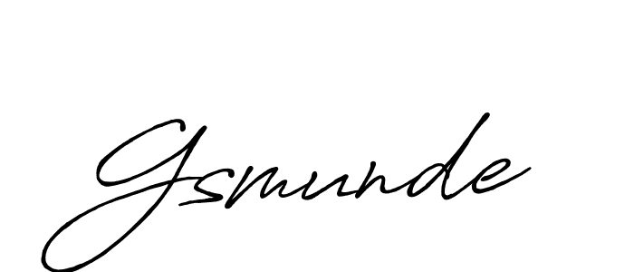 Design your own signature with our free online signature maker. With this signature software, you can create a handwritten (Antro_Vectra_Bolder) signature for name Gsmunde. Gsmunde signature style 7 images and pictures png