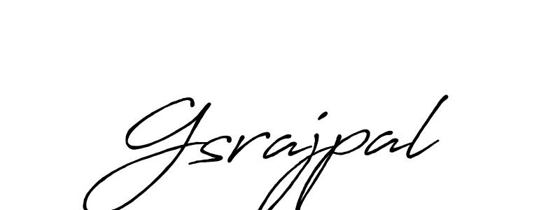 Make a short Gsrajpal signature style. Manage your documents anywhere anytime using Antro_Vectra_Bolder. Create and add eSignatures, submit forms, share and send files easily. Gsrajpal signature style 7 images and pictures png