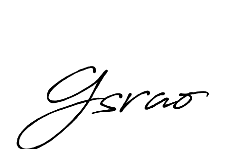 Similarly Antro_Vectra_Bolder is the best handwritten signature design. Signature creator online .You can use it as an online autograph creator for name Gsrao. Gsrao signature style 7 images and pictures png