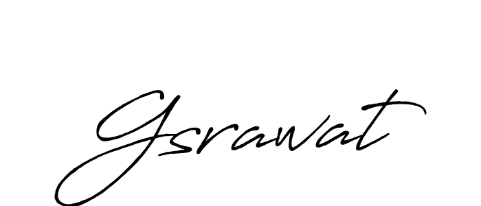 Make a short Gsrawat signature style. Manage your documents anywhere anytime using Antro_Vectra_Bolder. Create and add eSignatures, submit forms, share and send files easily. Gsrawat signature style 7 images and pictures png