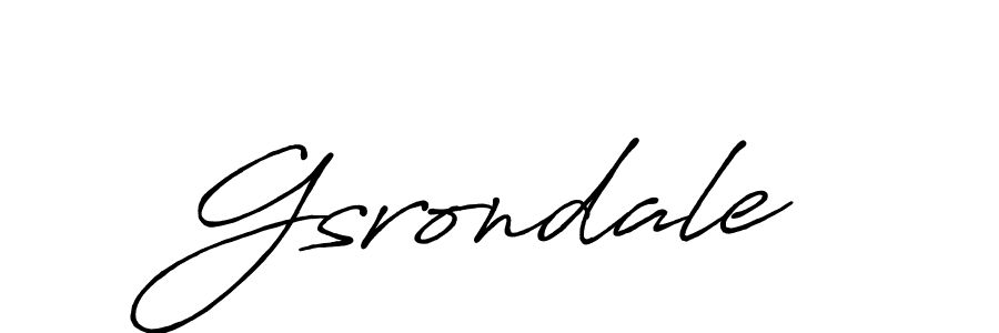 Design your own signature with our free online signature maker. With this signature software, you can create a handwritten (Antro_Vectra_Bolder) signature for name Gsrondale. Gsrondale signature style 7 images and pictures png