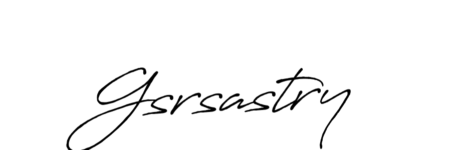 Make a beautiful signature design for name Gsrsastry. With this signature (Antro_Vectra_Bolder) style, you can create a handwritten signature for free. Gsrsastry signature style 7 images and pictures png