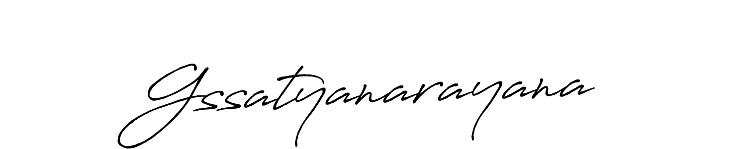 How to make Gssatyanarayana name signature. Use Antro_Vectra_Bolder style for creating short signs online. This is the latest handwritten sign. Gssatyanarayana signature style 7 images and pictures png