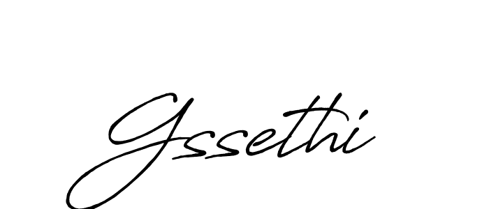 Design your own signature with our free online signature maker. With this signature software, you can create a handwritten (Antro_Vectra_Bolder) signature for name Gssethi. Gssethi signature style 7 images and pictures png