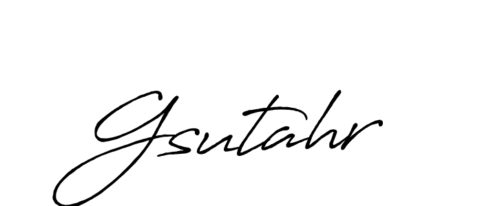 Antro_Vectra_Bolder is a professional signature style that is perfect for those who want to add a touch of class to their signature. It is also a great choice for those who want to make their signature more unique. Get Gsutahr name to fancy signature for free. Gsutahr signature style 7 images and pictures png