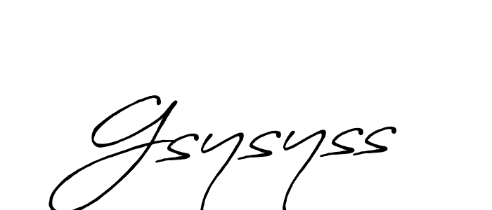 The best way (Antro_Vectra_Bolder) to make a short signature is to pick only two or three words in your name. The name Gsysyss include a total of six letters. For converting this name. Gsysyss signature style 7 images and pictures png