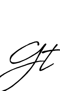 Gt stylish signature style. Best Handwritten Sign (Antro_Vectra_Bolder) for my name. Handwritten Signature Collection Ideas for my name Gt. Gt signature style 7 images and pictures png