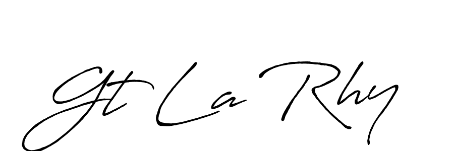 You can use this online signature creator to create a handwritten signature for the name Gt La Rhy. This is the best online autograph maker. Gt La Rhy signature style 7 images and pictures png