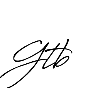 Also we have Gtb name is the best signature style. Create professional handwritten signature collection using Antro_Vectra_Bolder autograph style. Gtb signature style 7 images and pictures png