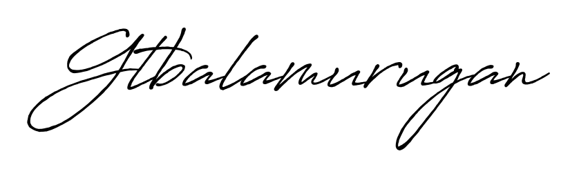 Get inspired by this graceful Antro_Vectra_Bolder signature style for name Gtbalamurugan. Smooth loops and balanced proportions for everyday use. Gtbalamurugan signature style 7 images and pictures png