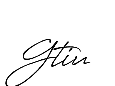 You should practise on your own different ways (Antro_Vectra_Bolder) to write your name (Gtiu) in signature. don't let someone else do it for you. Gtiu signature style 7 images and pictures png