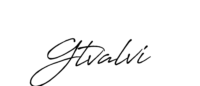 The best way (Antro_Vectra_Bolder) to make a short signature is to pick only two or three words in your name. The name Gtvalvi include a total of six letters. For converting this name. Gtvalvi signature style 7 images and pictures png