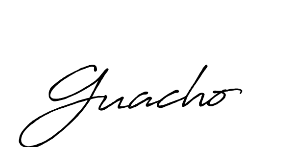 Also You can easily find your signature by using the search form. We will create Guacho name handwritten signature images for you free of cost using Antro_Vectra_Bolder sign style. Guacho signature style 7 images and pictures png