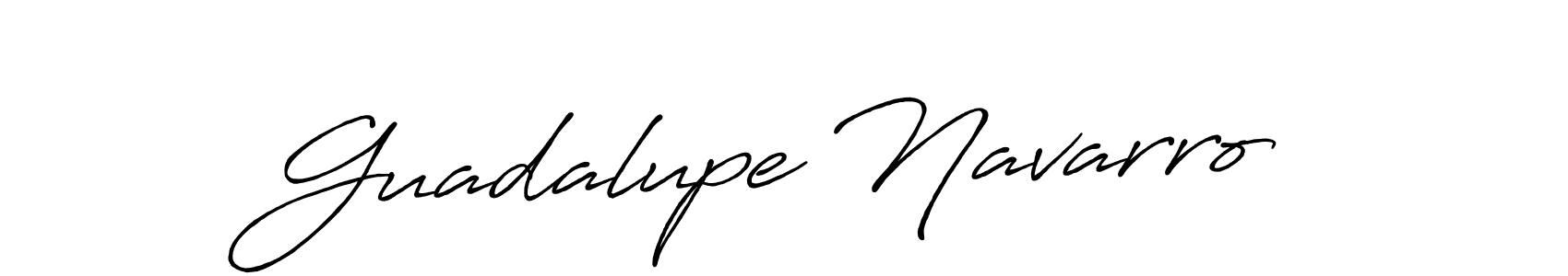 Make a beautiful signature design for name Guadalupe Navarro. With this signature (Antro_Vectra_Bolder) style, you can create a handwritten signature for free. Guadalupe Navarro signature style 7 images and pictures png