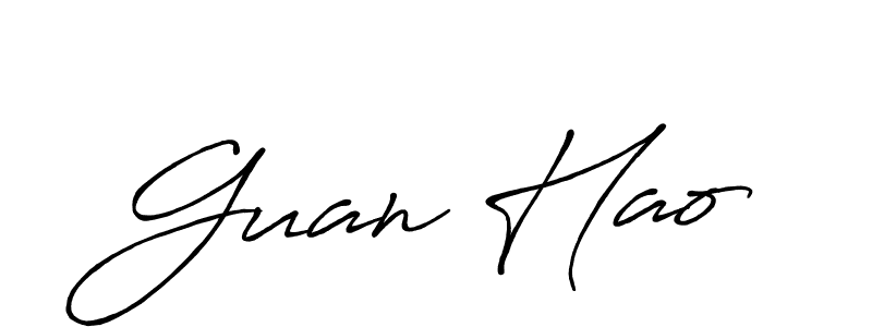 How to make Guan Hao signature? Antro_Vectra_Bolder is a professional autograph style. Create handwritten signature for Guan Hao name. Guan Hao signature style 7 images and pictures png