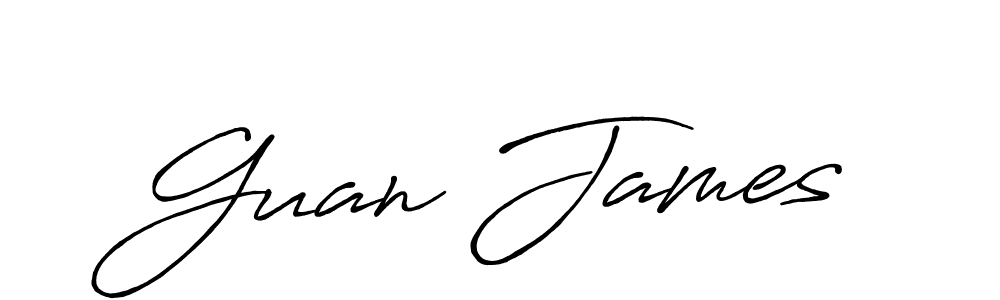 Make a short Guan James signature style. Manage your documents anywhere anytime using Antro_Vectra_Bolder. Create and add eSignatures, submit forms, share and send files easily. Guan James signature style 7 images and pictures png