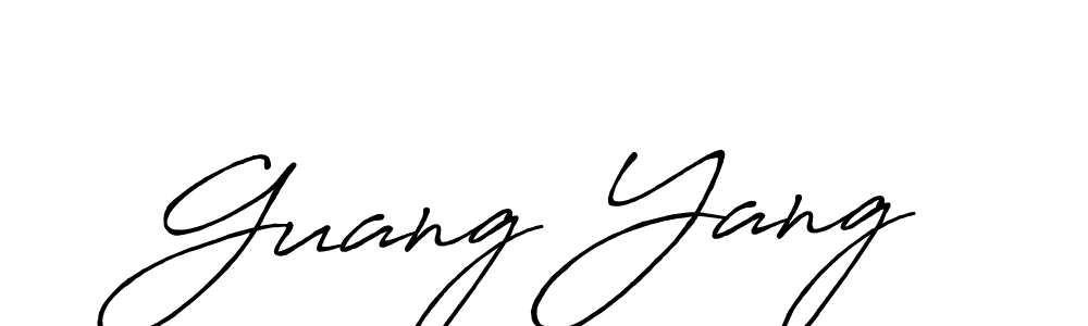 Similarly Antro_Vectra_Bolder is the best handwritten signature design. Signature creator online .You can use it as an online autograph creator for name Guang Yang. Guang Yang signature style 7 images and pictures png