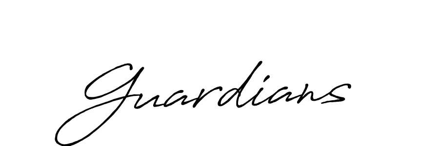 You should practise on your own different ways (Antro_Vectra_Bolder) to write your name (Guardians) in signature. don't let someone else do it for you. Guardians signature style 7 images and pictures png