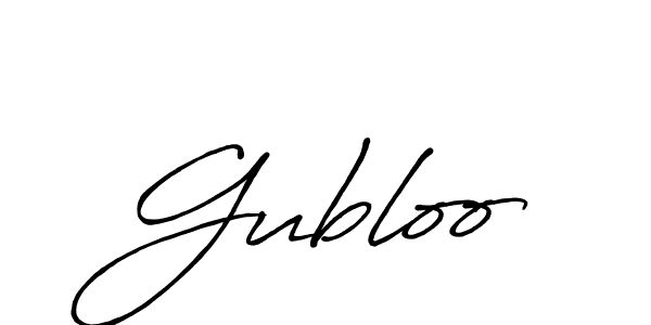 Use a signature maker to create a handwritten signature online. With this signature software, you can design (Antro_Vectra_Bolder) your own signature for name Gubloo. Gubloo signature style 7 images and pictures png