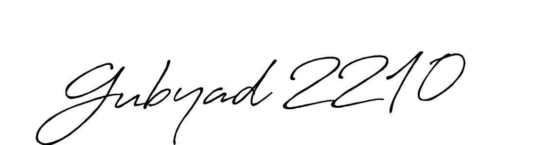 Design your own signature with our free online signature maker. With this signature software, you can create a handwritten (Antro_Vectra_Bolder) signature for name Gubyad 2210. Gubyad 2210 signature style 7 images and pictures png