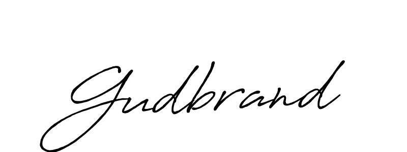 Gudbrand stylish signature style. Best Handwritten Sign (Antro_Vectra_Bolder) for my name. Handwritten Signature Collection Ideas for my name Gudbrand. Gudbrand signature style 7 images and pictures png
