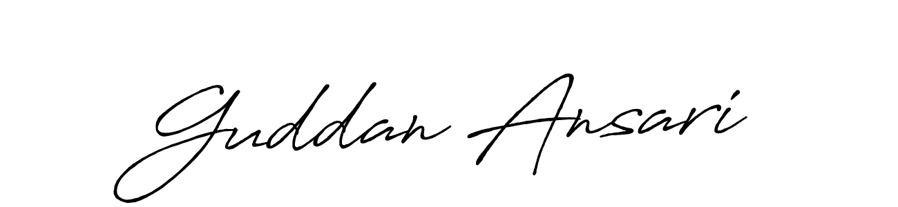Here are the top 10 professional signature styles for the name Guddan Ansari. These are the best autograph styles you can use for your name. Guddan Ansari signature style 7 images and pictures png