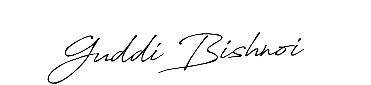 Also we have Guddi Bishnoi name is the best signature style. Create professional handwritten signature collection using Antro_Vectra_Bolder autograph style. Guddi Bishnoi signature style 7 images and pictures png