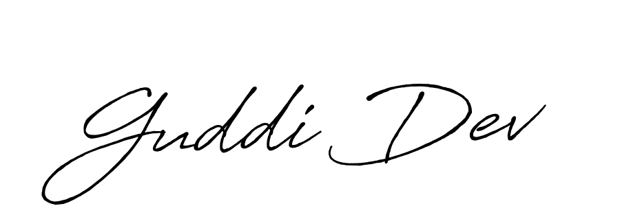 Also we have Guddi Dev name is the best signature style. Create professional handwritten signature collection using Antro_Vectra_Bolder autograph style. Guddi Dev signature style 7 images and pictures png