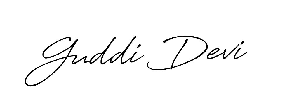 How to make Guddi Devi signature? Antro_Vectra_Bolder is a professional autograph style. Create handwritten signature for Guddi Devi name. Guddi Devi signature style 7 images and pictures png