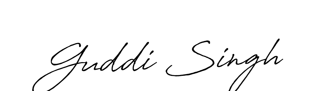 Use a signature maker to create a handwritten signature online. With this signature software, you can design (Antro_Vectra_Bolder) your own signature for name Guddi Singh. Guddi Singh signature style 7 images and pictures png