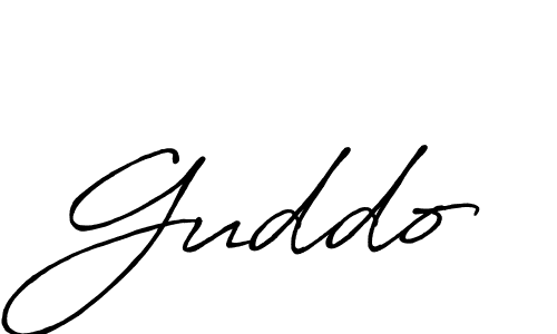 Create a beautiful signature design for name Guddo. With this signature (Antro_Vectra_Bolder) fonts, you can make a handwritten signature for free. Guddo signature style 7 images and pictures png