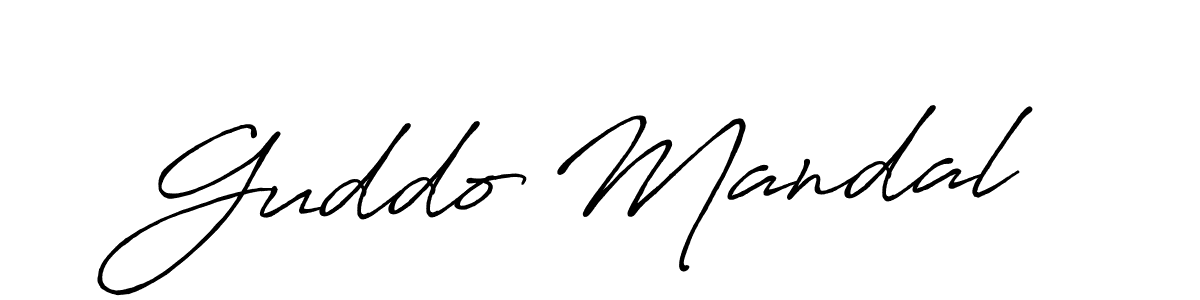 Use a signature maker to create a handwritten signature online. With this signature software, you can design (Antro_Vectra_Bolder) your own signature for name Guddo Mandal. Guddo Mandal signature style 7 images and pictures png