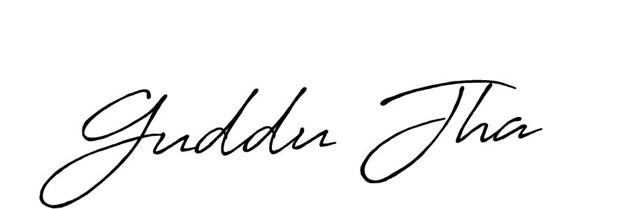 Similarly Antro_Vectra_Bolder is the best handwritten signature design. Signature creator online .You can use it as an online autograph creator for name Guddu Jha. Guddu Jha signature style 7 images and pictures png