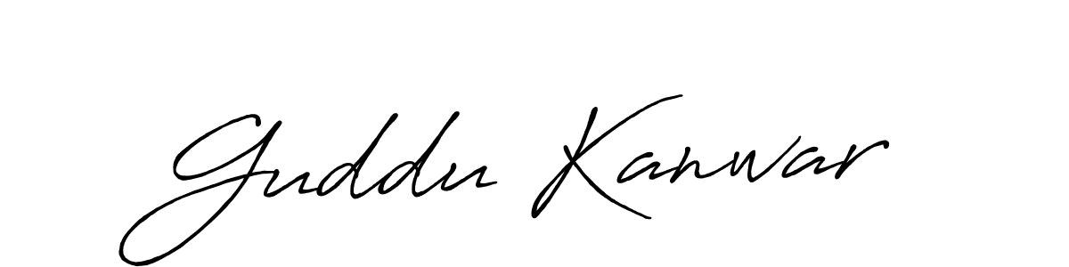 Make a short Guddu Kanwar signature style. Manage your documents anywhere anytime using Antro_Vectra_Bolder. Create and add eSignatures, submit forms, share and send files easily. Guddu Kanwar signature style 7 images and pictures png