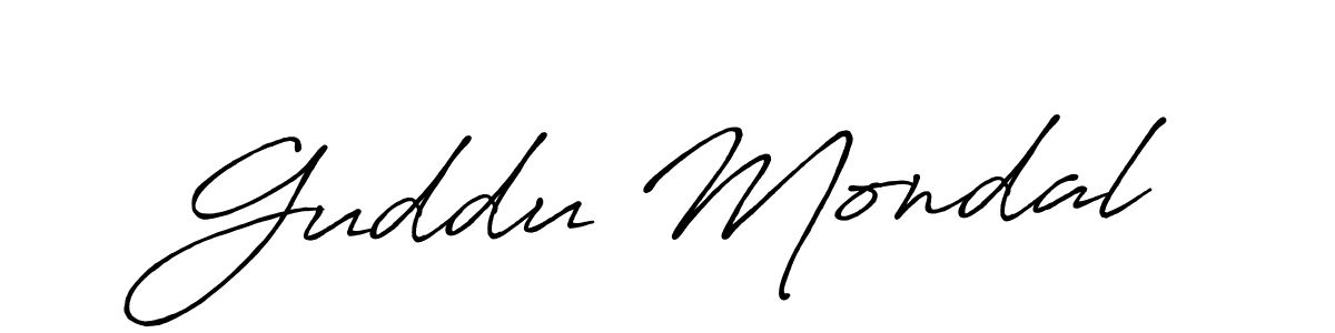 Make a beautiful signature design for name Guddu Mondal. Use this online signature maker to create a handwritten signature for free. Guddu Mondal signature style 7 images and pictures png