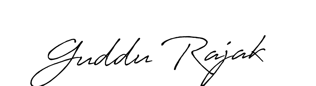 How to make Guddu Rajak signature? Antro_Vectra_Bolder is a professional autograph style. Create handwritten signature for Guddu Rajak name. Guddu Rajak signature style 7 images and pictures png