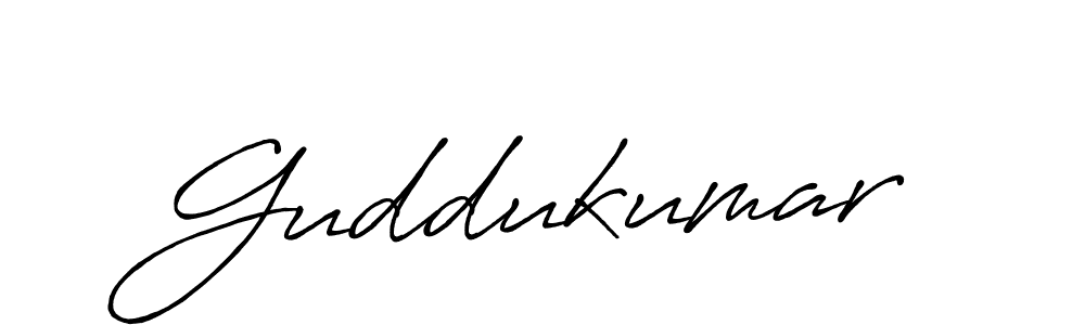 Guddukumar stylish signature style. Best Handwritten Sign (Antro_Vectra_Bolder) for my name. Handwritten Signature Collection Ideas for my name Guddukumar. Guddukumar signature style 7 images and pictures png