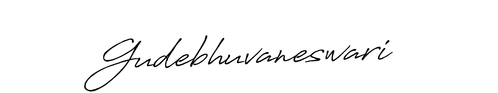 You should practise on your own different ways (Antro_Vectra_Bolder) to write your name (Gudebhuvaneswari) in signature. don't let someone else do it for you. Gudebhuvaneswari signature style 7 images and pictures png