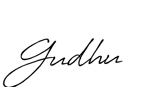 You should practise on your own different ways (Antro_Vectra_Bolder) to write your name (Gudhu) in signature. don't let someone else do it for you. Gudhu signature style 7 images and pictures png