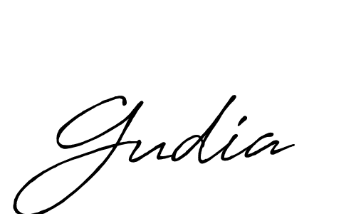if you are searching for the best signature style for your name Gudia. so please give up your signature search. here we have designed multiple signature styles  using Antro_Vectra_Bolder. Gudia signature style 7 images and pictures png