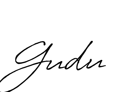 Best and Professional Signature Style for Gudu. Antro_Vectra_Bolder Best Signature Style Collection. Gudu signature style 7 images and pictures png